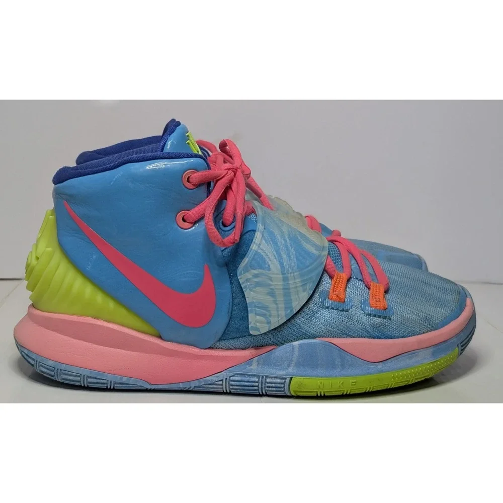 Nike Kyrie 6 Pre-Heat Unite Second To None Blue Pink CZ4686-409 Size 4.5Y Kids